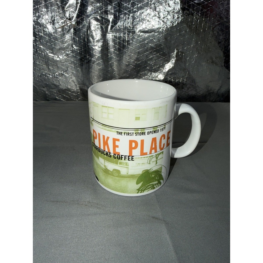 Starbucks Pike Place First Store Coffee Mug Multicolor Ceramic Seattle Souvenir